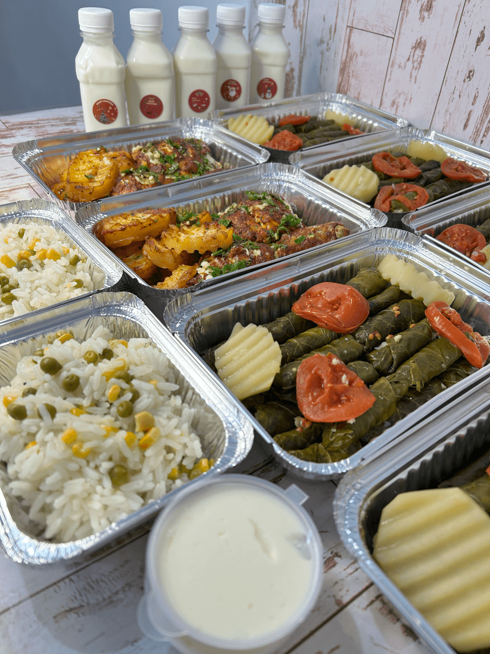 Catering spread by Perla's Kitchen